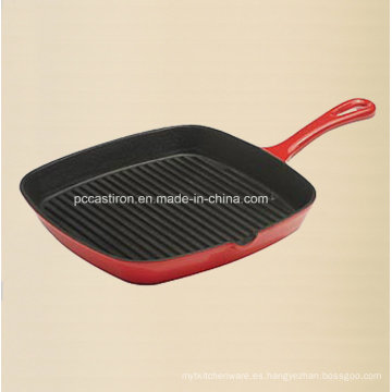 Fabricante de OEM Fabricante Cast Iron Frypan Tamaño 24X24cm